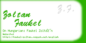 zoltan faukel business card
